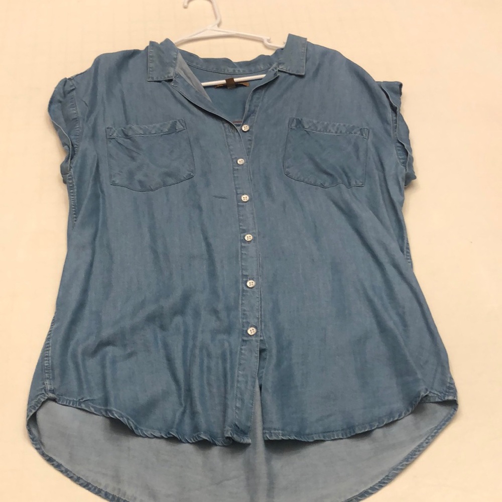 Denim button up